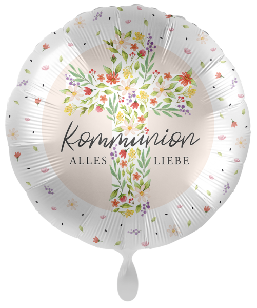 Folienballon - Zur Kommunion alles Liebe - ø 43cm